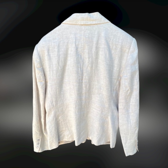 Vintage Linen Blazer Imported Lined & Beautiful 🏆2X Host Pick🏆 - Picture 9 of 10